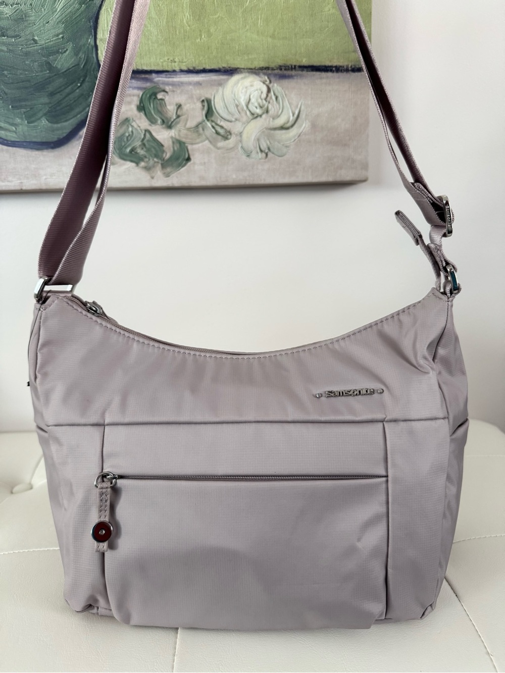 Samsonite Lilac Shoulder Bag with Adjustable Strap